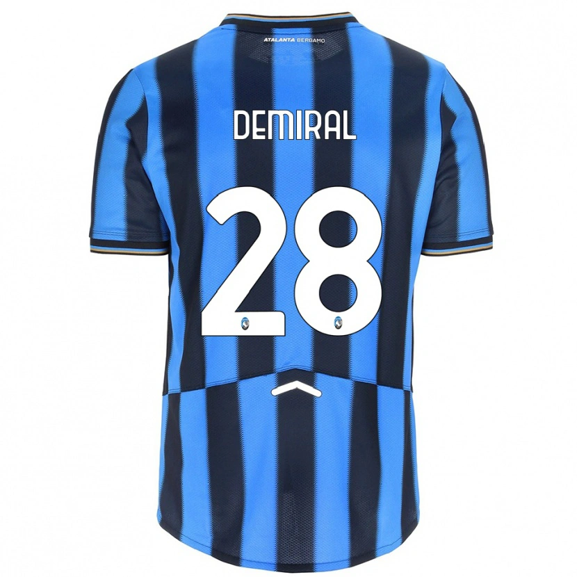 Danxen Heren Merih Demiral #28 Hemelblauw Zwart Thuisshirt Thuistenue 2025/26 T-Shirt