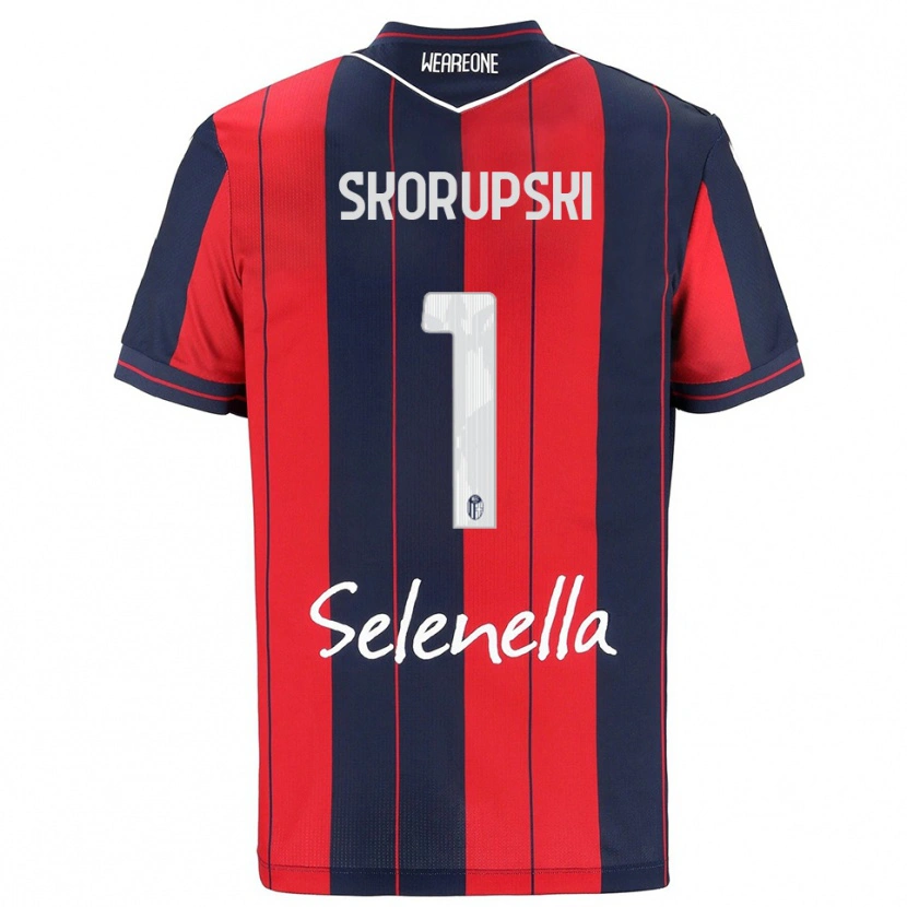 Danxen Heren Lukasz Skorupski #1 Rood Marineblauw Thuisshirt Thuistenue 2025/26 T-Shirt