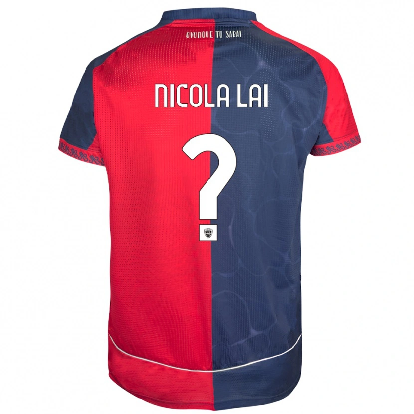 Danxen Heren Nicola Lai #0 Rood Marineblauw Thuisshirt Thuistenue 2025/26 T-Shirt