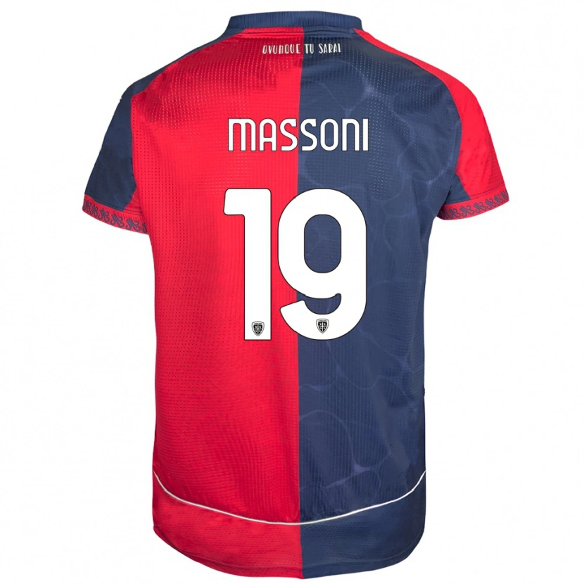 Danxen Heren Nicholas Massoni #19 Rood Marineblauw Thuisshirt Thuistenue 2025/26 T-Shirt