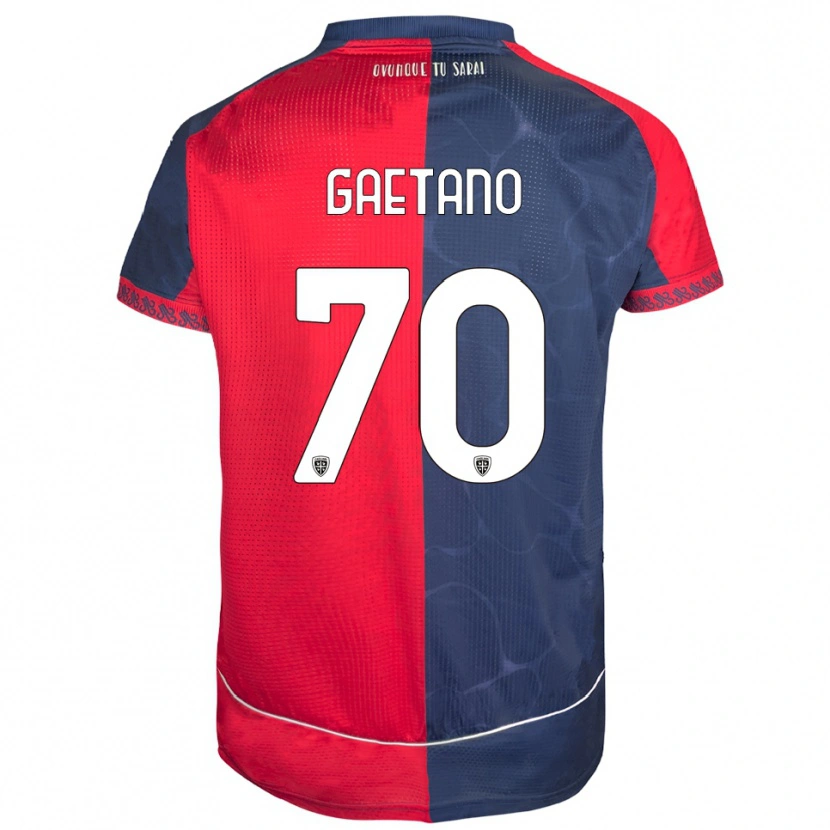 Danxen Heren Gianluca Gaetano #70 Rood Marineblauw Thuisshirt Thuistenue 2025/26 T-Shirt