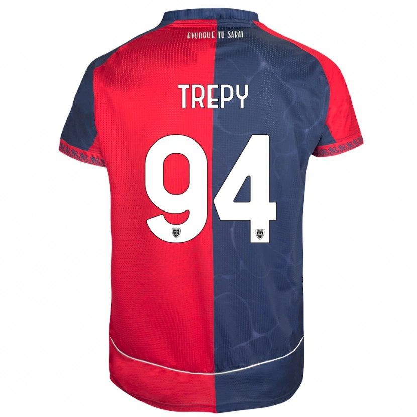 Danxen Heren Yael Trepy #94 Rood Marineblauw Thuisshirt Thuistenue 2025/26 T-Shirt