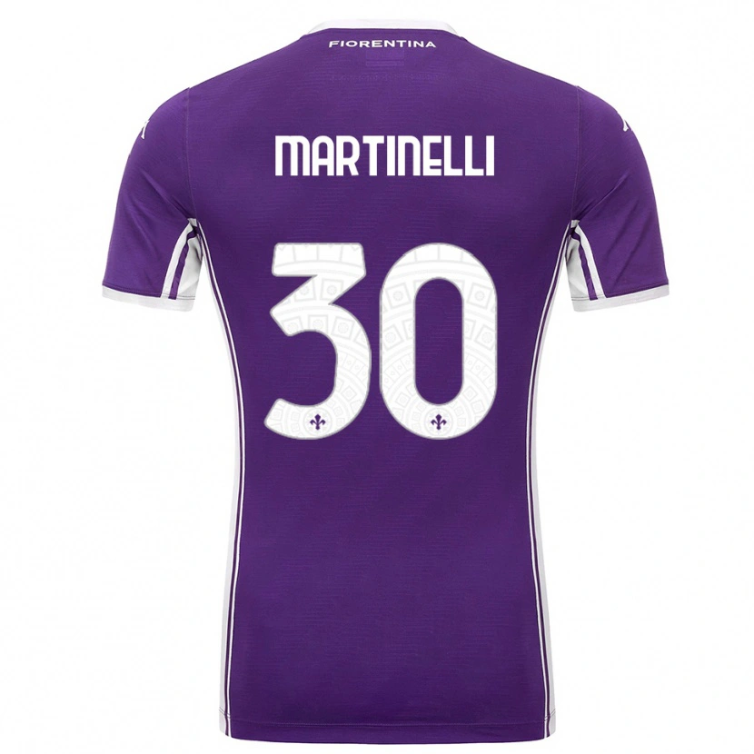 Danxen Heren Tommaso Martinelli #30 Paars Wit Thuisshirt Thuistenue 2025/26 T-Shirt