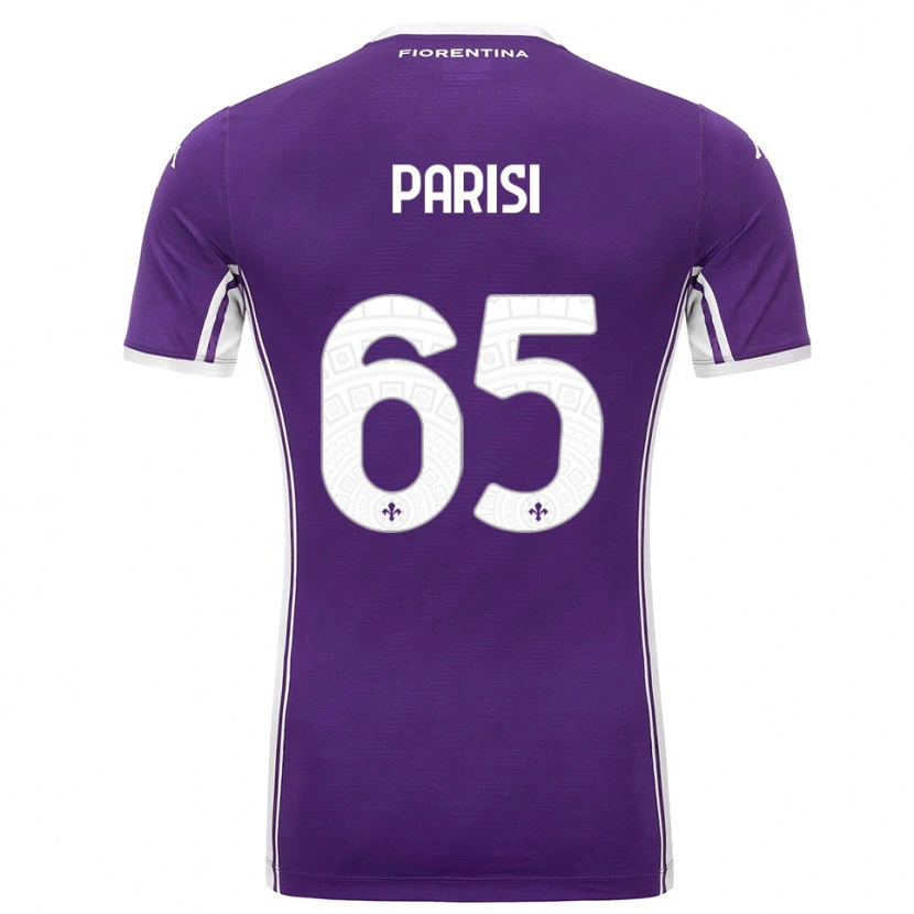 Danxen Heren Fabiano Parisi #65 Paars Wit Thuisshirt Thuistenue 2025/26 T-Shirt