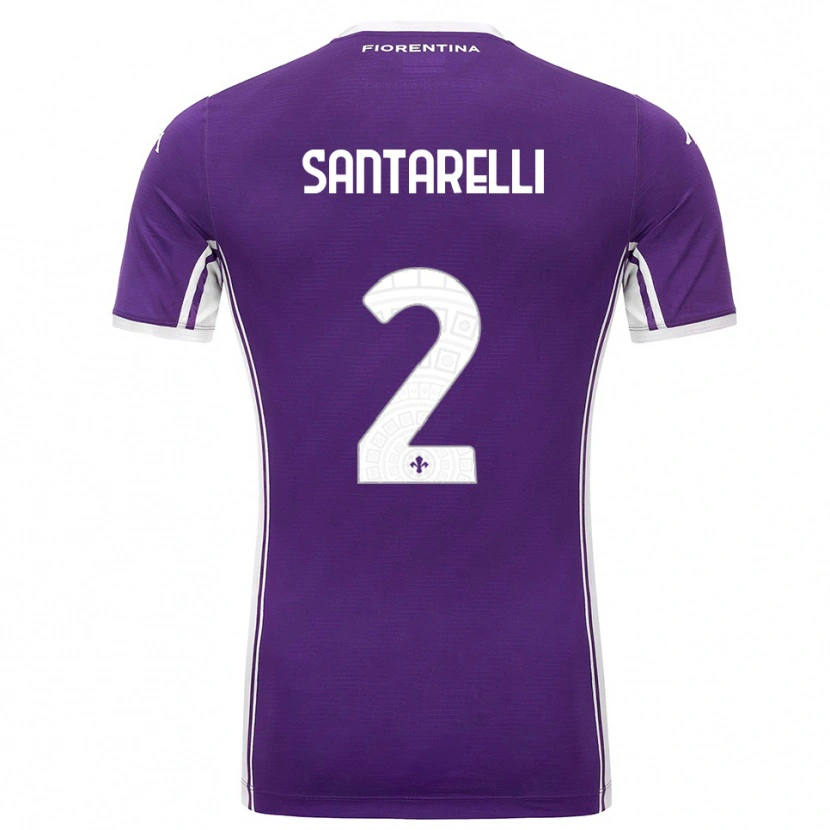 Danxen Heren Andrea Santarelli #2 Paars Wit Thuisshirt Thuistenue 2025/26 T-Shirt