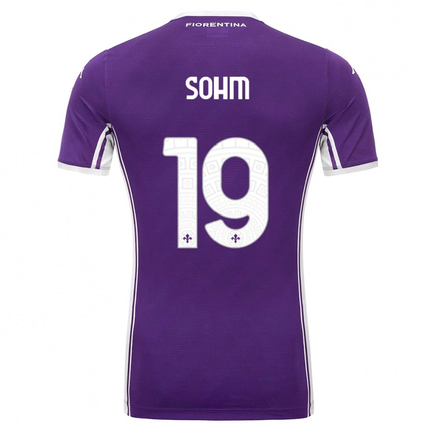Danxen Heren Simon Sohm #19 Paars Wit Thuisshirt Thuistenue 2025/26 T-Shirt