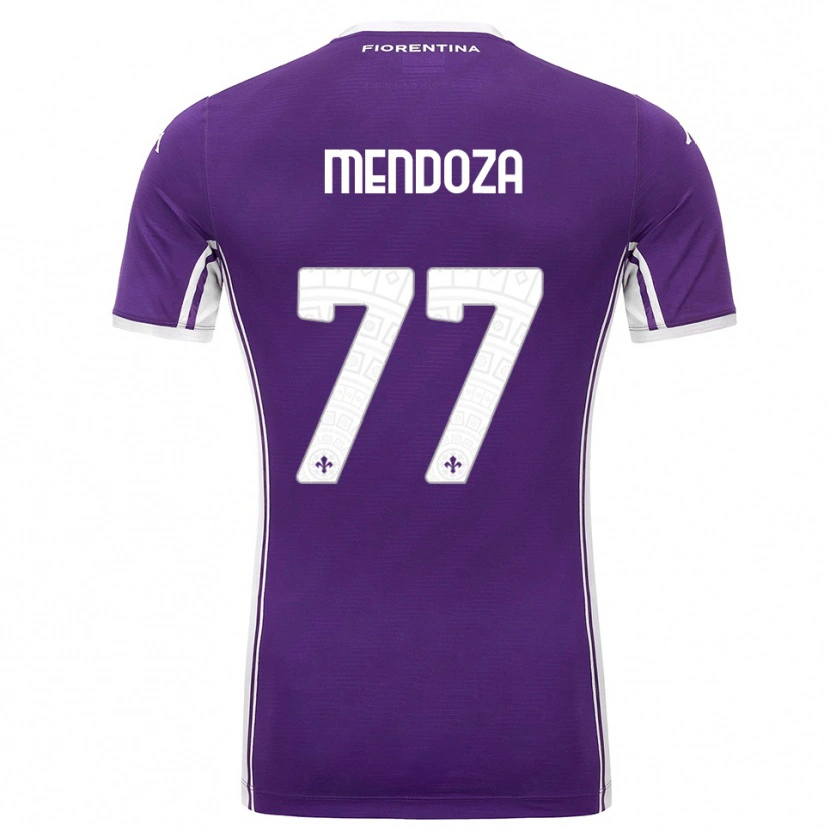 Danxen Heren William Mendoza #77 Paars Wit Thuisshirt Thuistenue 2025/26 T-Shirt