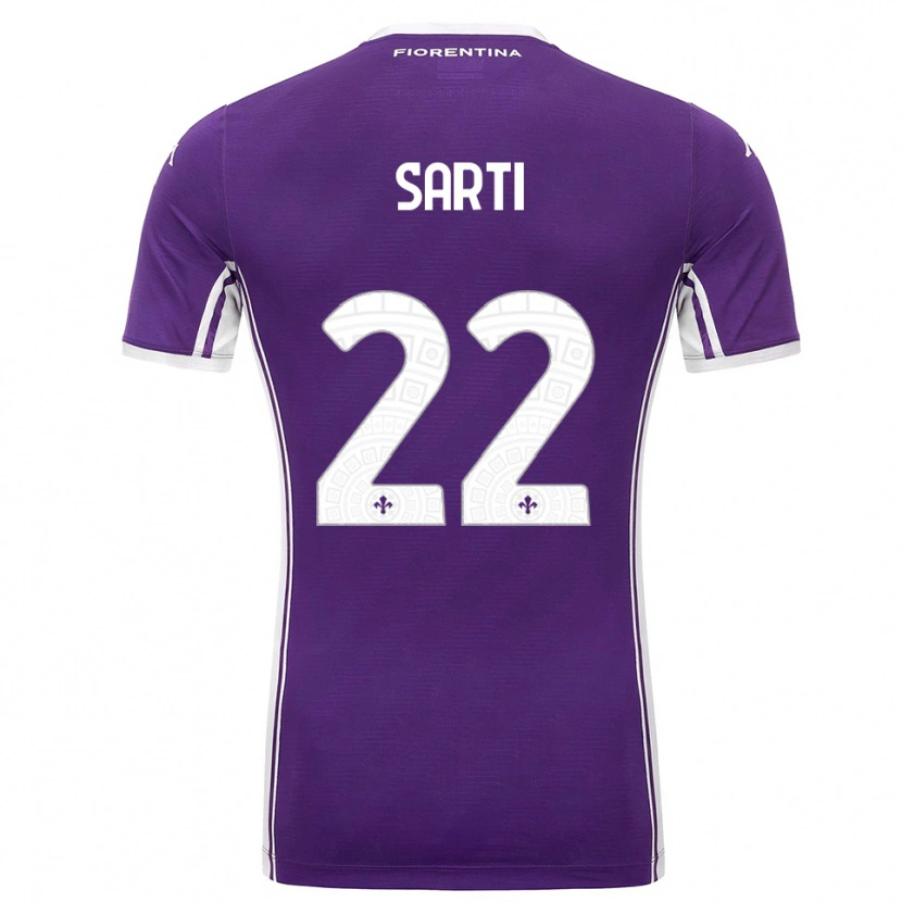Danxen Heren Alessia Sarti #22 Paars Wit Thuisshirt Thuistenue 2025/26 T-Shirt