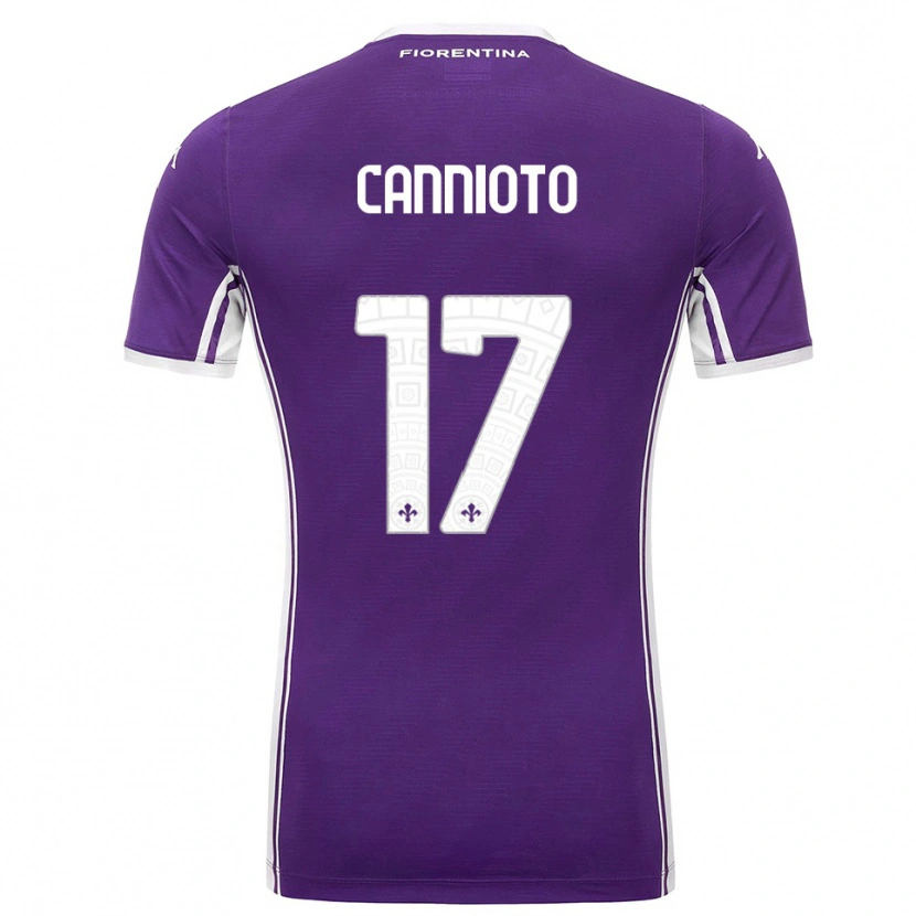 Danxen Heren Andrea Cannioto #17 Paars Wit Thuisshirt Thuistenue 2025/26 T-Shirt