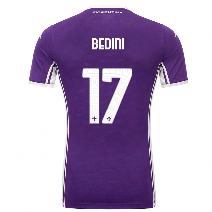 Danxen Heren Benedetta Bedini #17 Paars Wit Thuisshirt Thuistenue 2025/26 T-Shirt