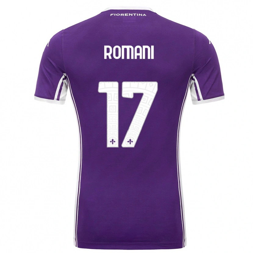 Danxen Heren Lorenzo Romani #17 Paars Wit Thuisshirt Thuistenue 2025/26 T-Shirt