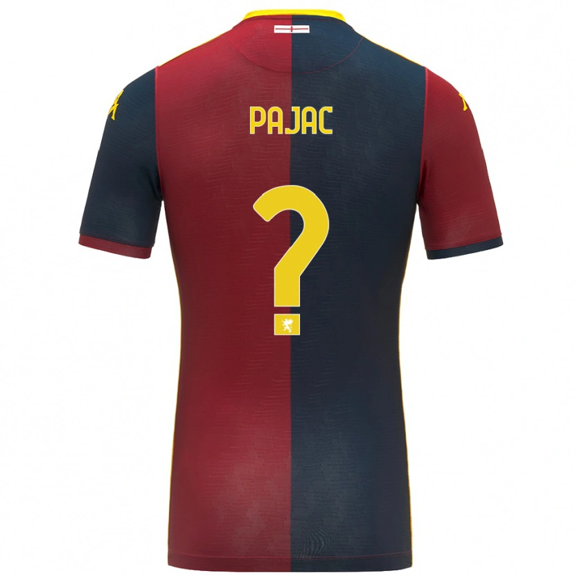 Danxen Heren Marko Pajac #0 Rood Koningsblauw Thuisshirt Thuistenue 2025/26 T-Shirt