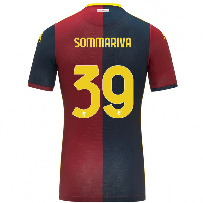 Danxen Heren Daniele Sommariva #39 Rood Koningsblauw Thuisshirt Thuistenue 2025/26 T-Shirt