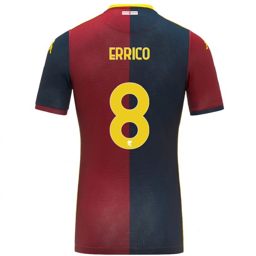 Danxen Heren Emma Errico #8 Rood Koningsblauw Thuisshirt Thuistenue 2025/26 T-Shirt