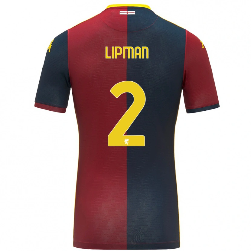 Danxen Heren Emma Lipman #2 Rood Koningsblauw Thuisshirt Thuistenue 2025/26 T-Shirt