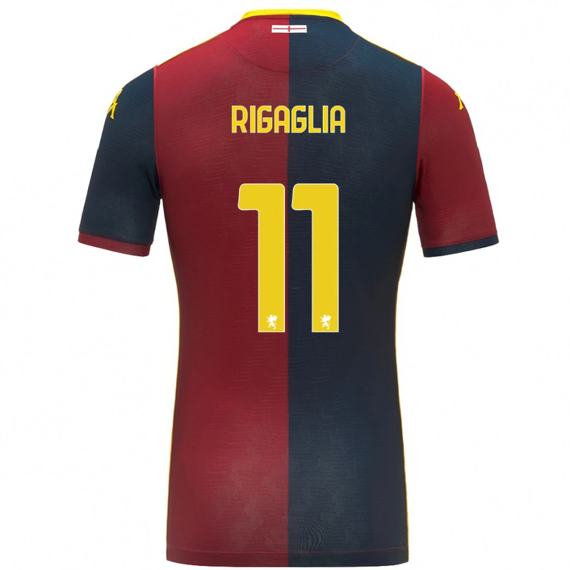 Danxen Heren Alison Rigaglia #11 Rood Koningsblauw Thuisshirt Thuistenue 2025/26 T-Shirt