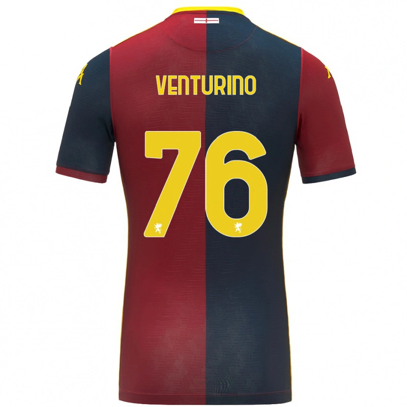 Danxen Heren Lorenzo Venturino #76 Rood Koningsblauw Thuisshirt Thuistenue 2025/26 T-Shirt