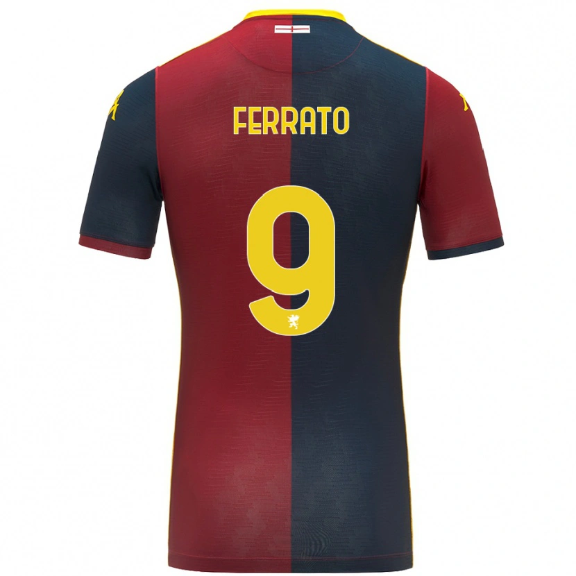 Danxen Heren Claudia Ferrato #9 Rood Koningsblauw Thuisshirt Thuistenue 2025/26 T-Shirt