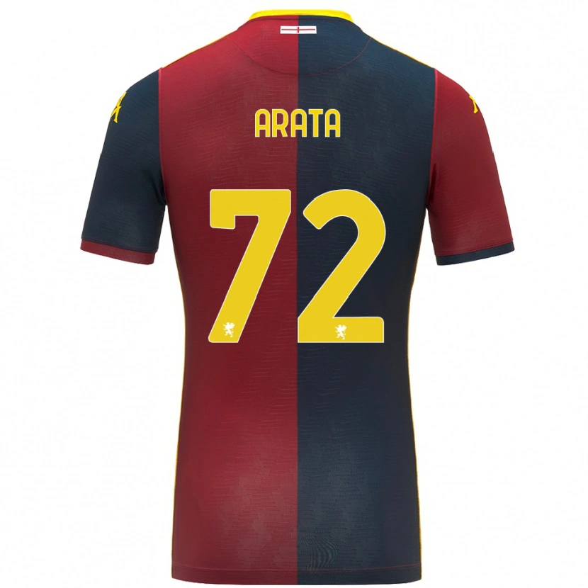 Danxen Heren Stefano Arata #72 Rood Koningsblauw Thuisshirt Thuistenue 2025/26 T-Shirt