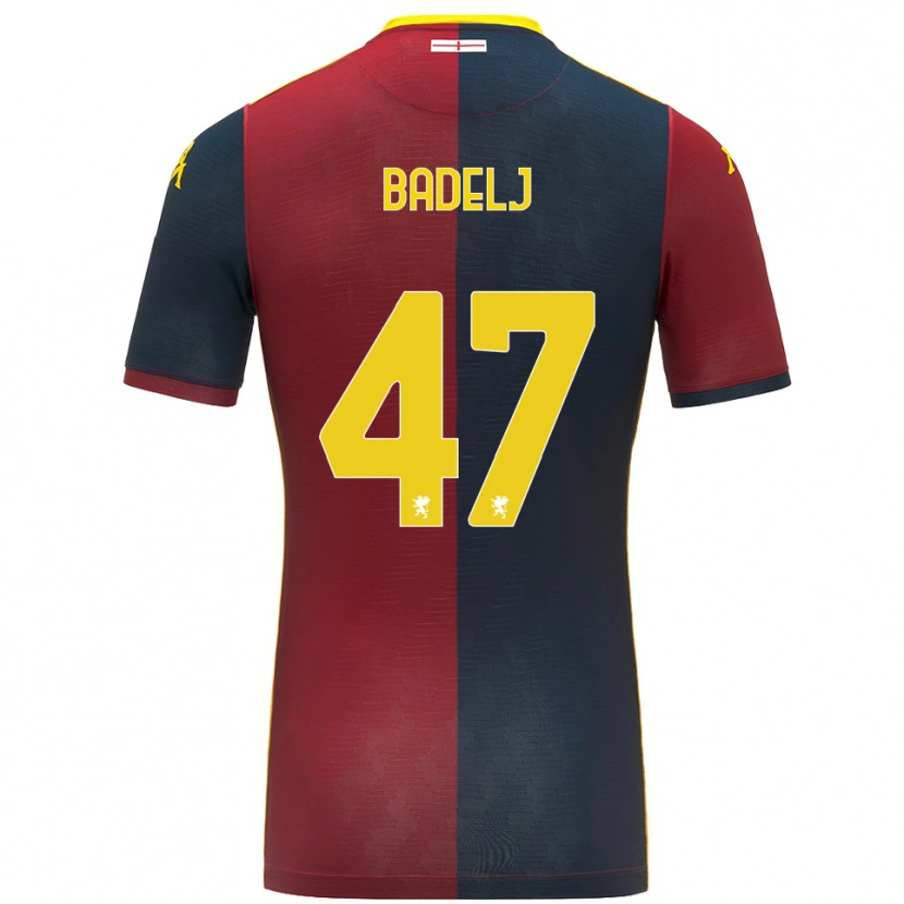 Danxen Heren Milan Badelj #47 Rood Koningsblauw Thuisshirt Thuistenue 2025/26 T-Shirt