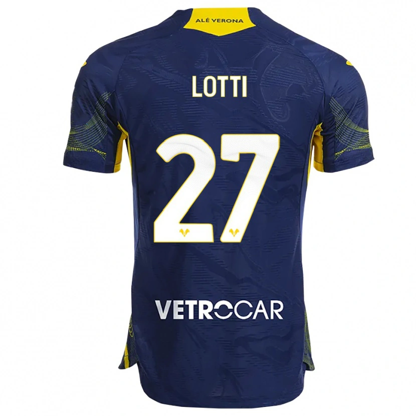 Danxen Heren Irene Lotti #27 Marineblauw Geel Thuisshirt Thuistenue 2025/26 T-Shirt