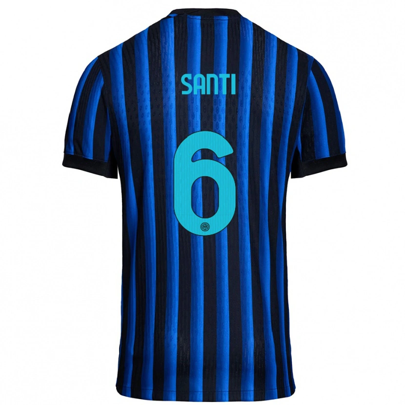Danxen Heren Irene Santi #6 Zwart Blauw Thuisshirt Thuistenue 2025/26 T-Shirt