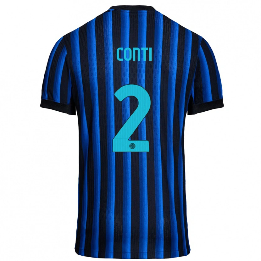 Danxen Heren Arturo Conti #2 Zwart Blauw Thuisshirt Thuistenue 2025/26 T-Shirt