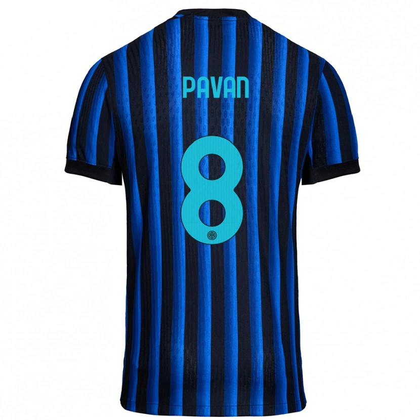 Danxen Heren Matilde Pavan #8 Zwart Blauw Thuisshirt Thuistenue 2025/26 T-Shirt