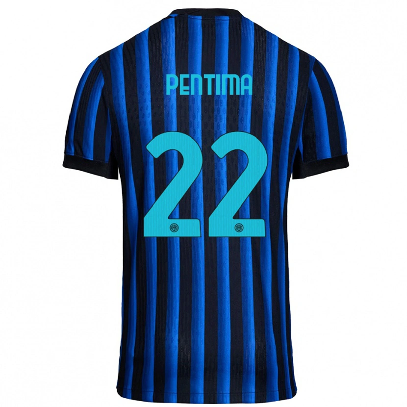 Danxen Heren Alessandro Pentima #22 Zwart Blauw Thuisshirt Thuistenue 2025/26 T-Shirt