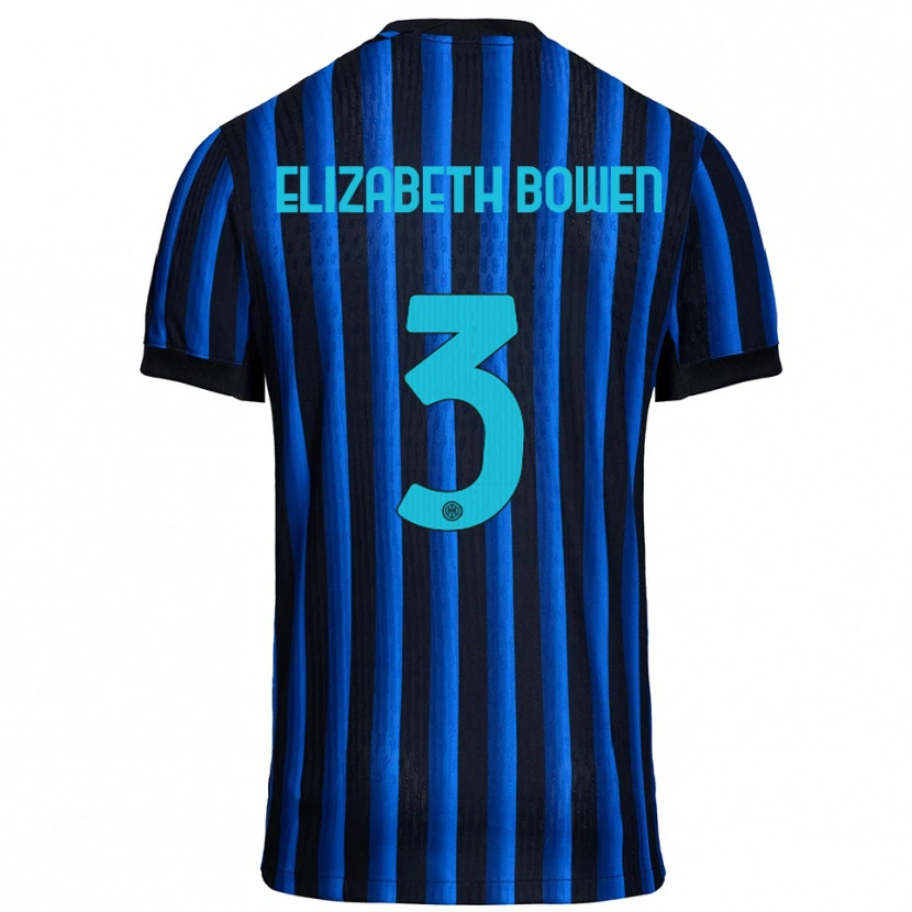 Danxen Heren Kate Elizabeth Bowen #3 Zwart Blauw Thuisshirt Thuistenue 2025/26 T-Shirt