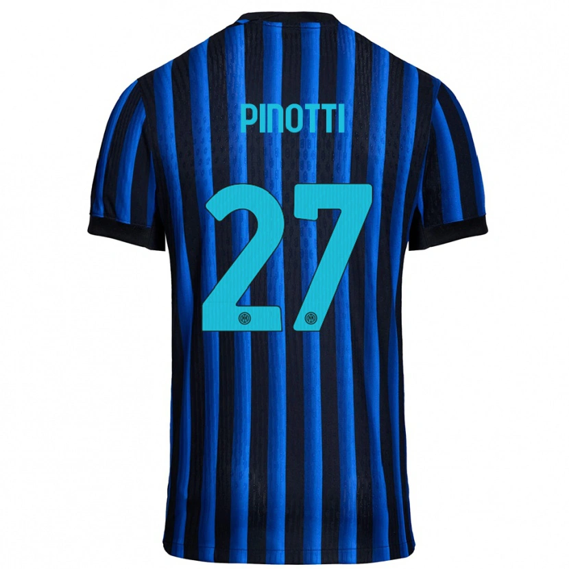 Danxen Heren Manuel Pinotti #27 Zwart Blauw Thuisshirt Thuistenue 2025/26 T-Shirt
