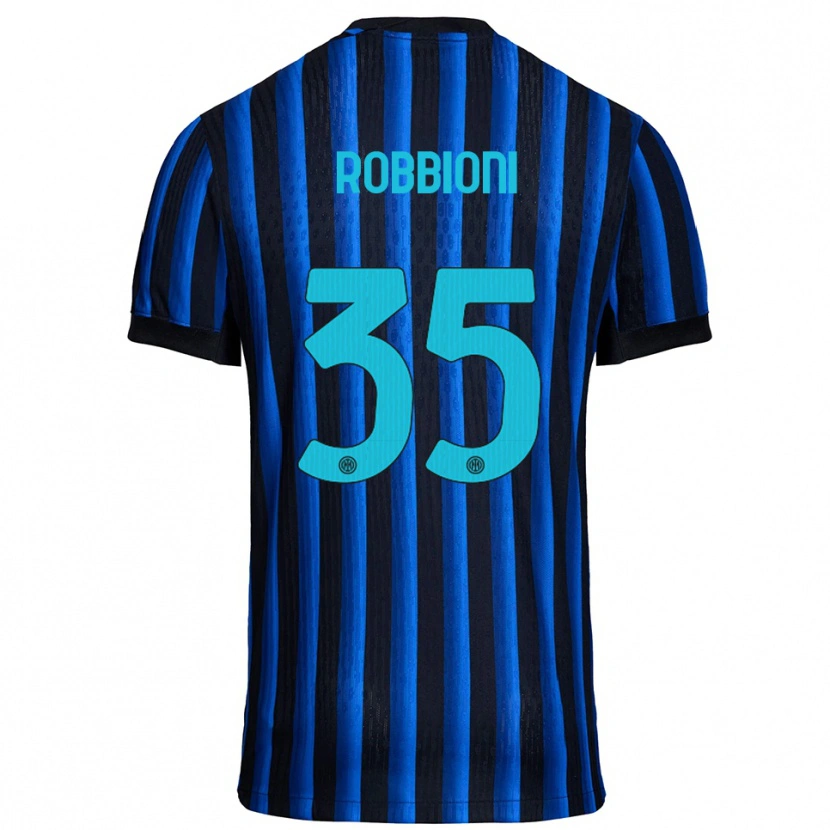 Danxen Heren Matilde Robbioni #35 Zwart Blauw Thuisshirt Thuistenue 2025/26 T-Shirt