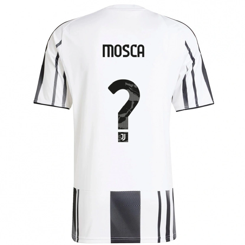 Danxen Heren Guglielmo Mosca #0 Wit Zwart Thuisshirt Thuistenue 2025/26 T-Shirt