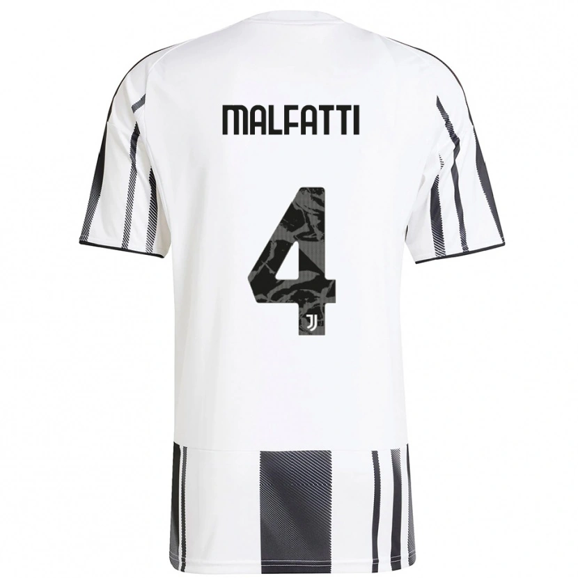 Danxen Heren Tiago Malfatti #4 Wit Zwart Thuisshirt Thuistenue 2025/26 T-Shirt