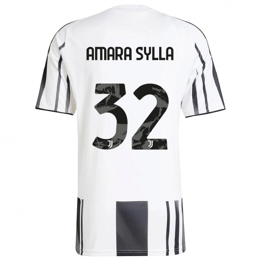 Danxen Heren Idris Amara Sylla #32 Wit Zwart Thuisshirt Thuistenue 2025/26 T-Shirt
