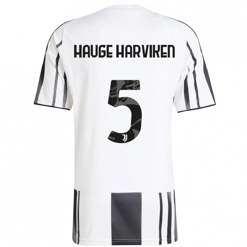 Danxen Heren Mathilde Hauge Harviken #5 Wit Zwart Thuisshirt Thuistenue 2025/26 T-Shirt