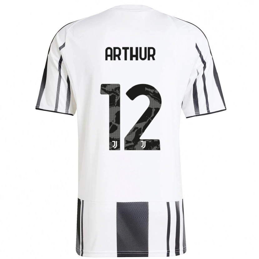 Danxen Heren Arthur Melo #12 Wit Zwart Thuisshirt Thuistenue 2025/26 T-Shirt