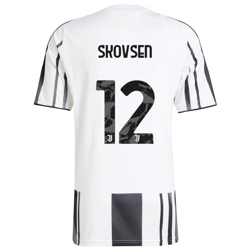 Danxen Heren Matilde Lundorf Skovsen #12 Wit Zwart Thuisshirt Thuistenue 2025/26 T-Shirt