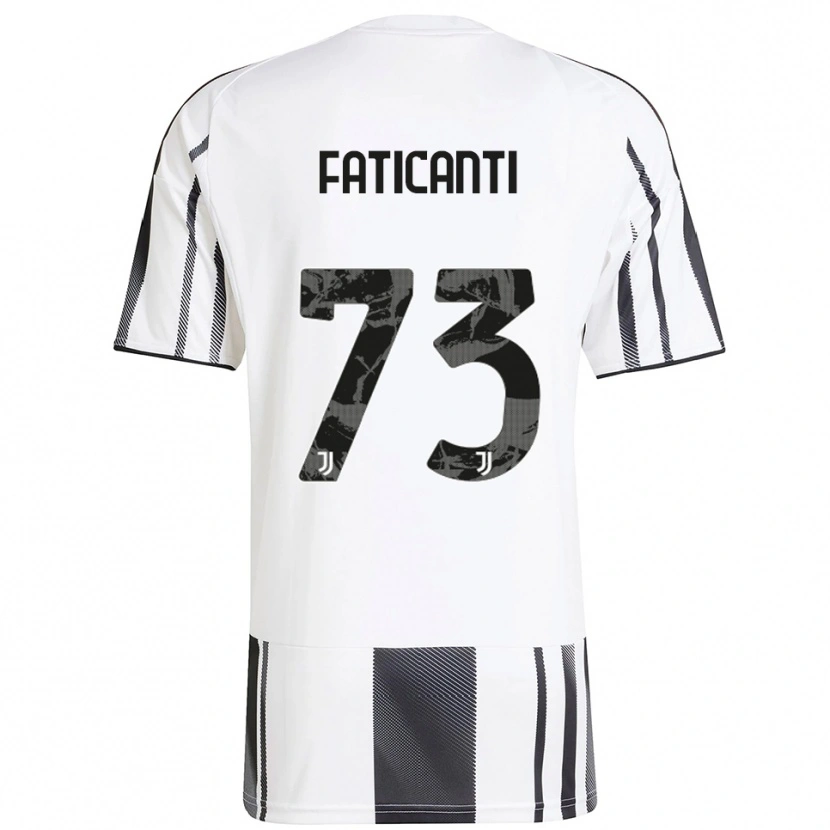 Danxen Heren Giacomo Faticanti #73 Wit Zwart Thuisshirt Thuistenue 2025/26 T-Shirt