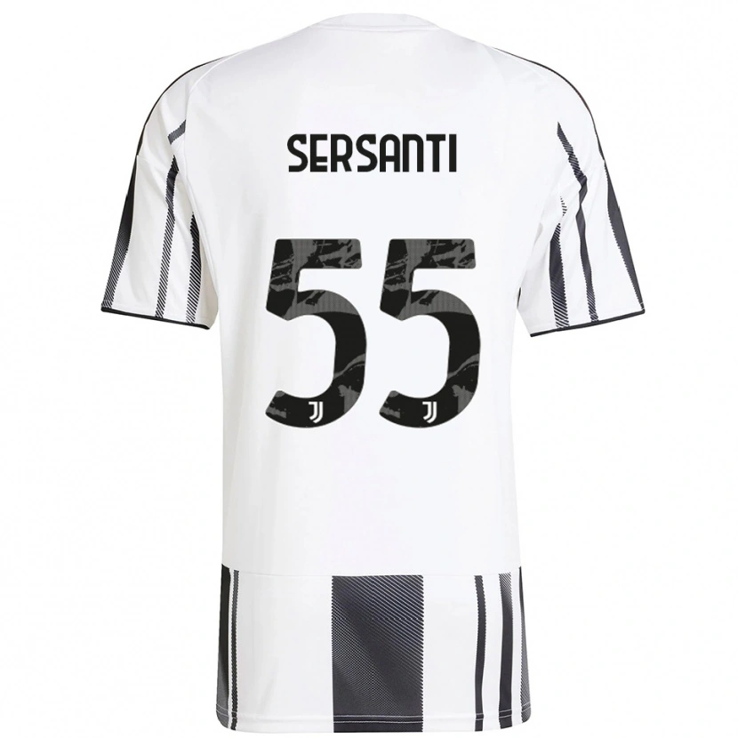 Danxen Heren Alessandro Sersanti #55 Wit Zwart Thuisshirt Thuistenue 2025/26 T-Shirt