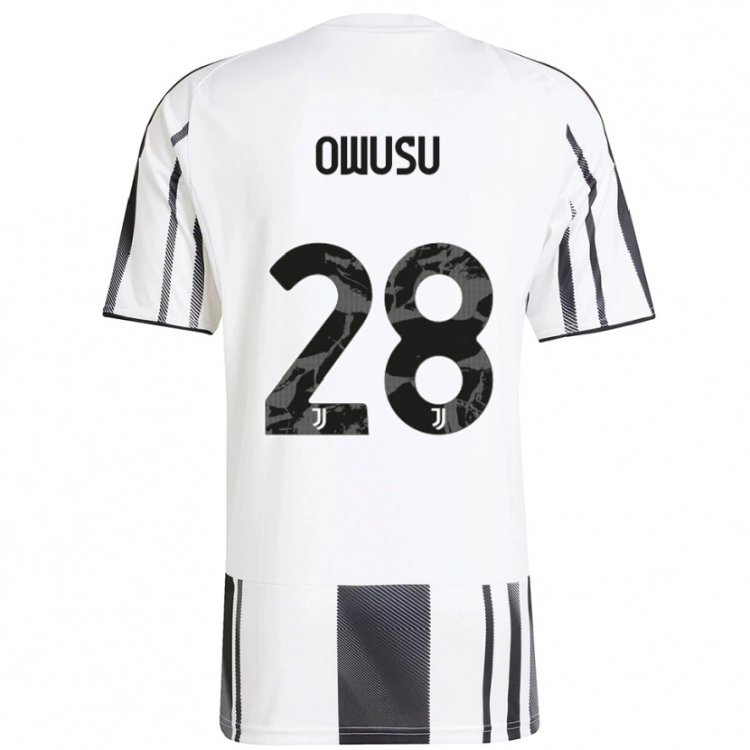 Danxen Heren Augusto Owusu #28 Wit Zwart Thuisshirt Thuistenue 2025/26 T-Shirt