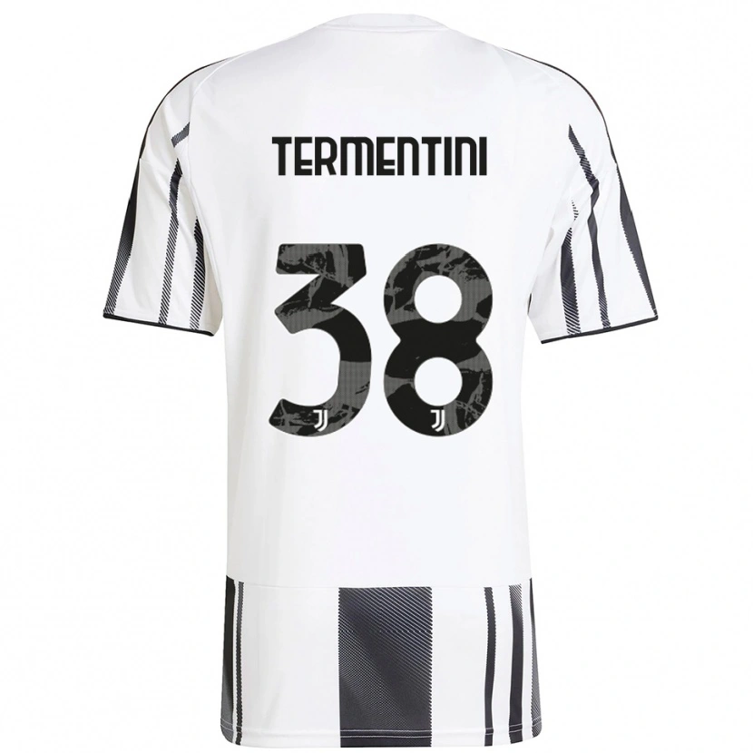 Danxen Heren Giorgia Termentini #38 Wit Zwart Thuisshirt Thuistenue 2025/26 T-Shirt