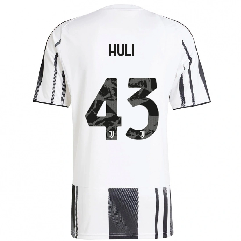 Danxen Heren Raffaele Huli #43 Wit Zwart Thuisshirt Thuistenue 2025/26 T-Shirt