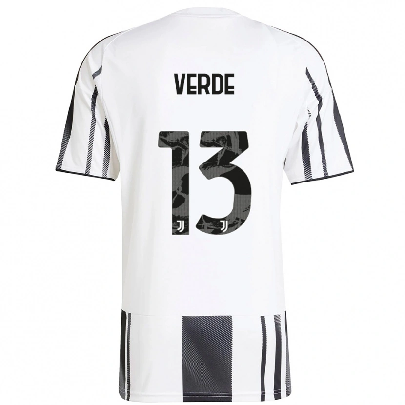 Danxen Heren Francesco Verde #13 Wit Zwart Thuisshirt Thuistenue 2025/26 T-Shirt
