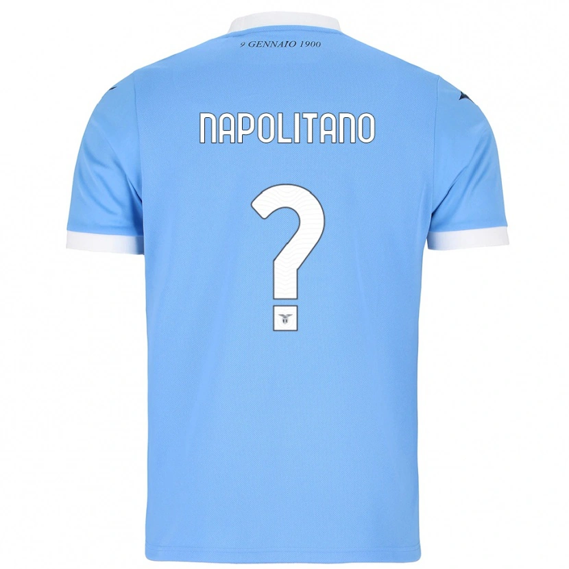 Danxen Heren Federico Napolitano #0 Hemelblauw Wit Thuisshirt Thuistenue 2025/26 T-Shirt
