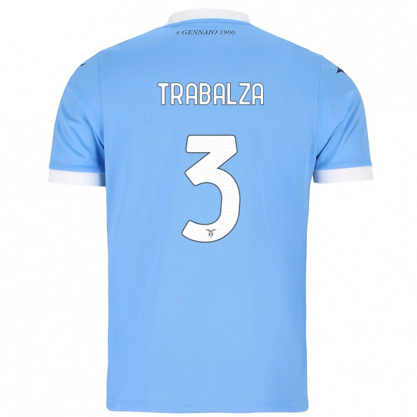 Danxen Heren Alessandro Trabalza #3 Hemelblauw Wit Thuisshirt Thuistenue 2025/26 T-Shirt
