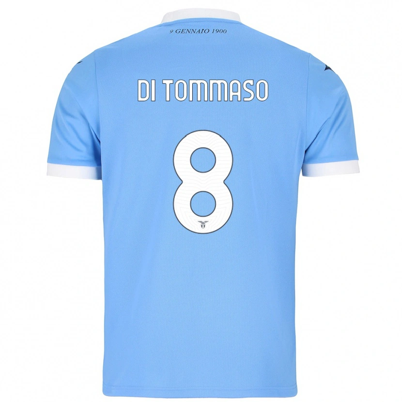 Danxen Heren Leonardo Di Tommaso #8 Hemelblauw Wit Thuisshirt Thuistenue 2025/26 T-Shirt