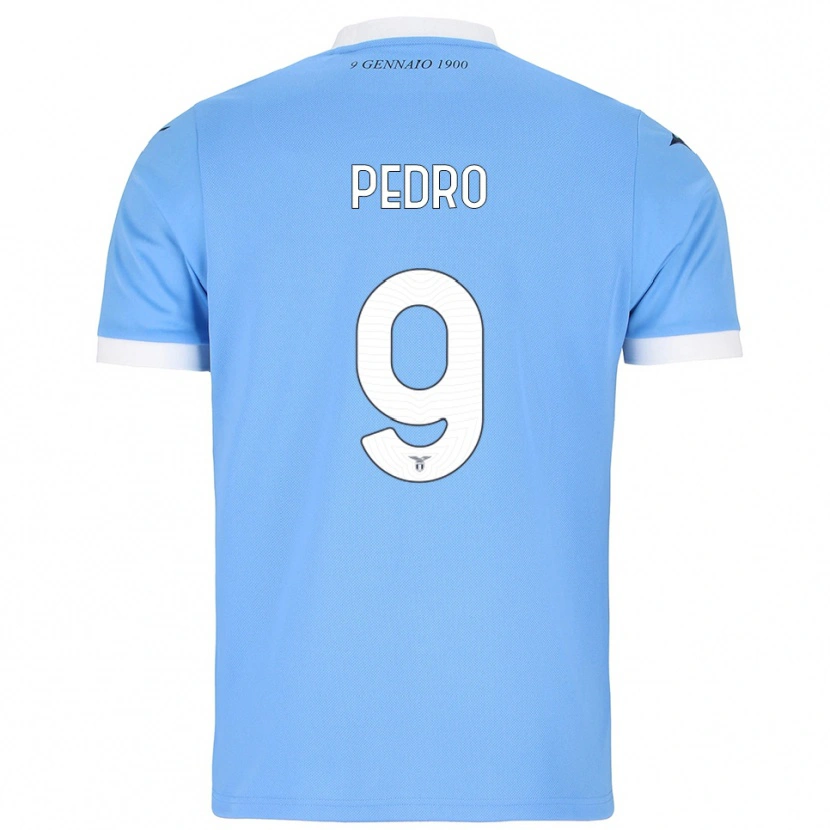 Danxen Heren Pedro #9 Hemelblauw Wit Thuisshirt Thuistenue 2025/26 T-Shirt