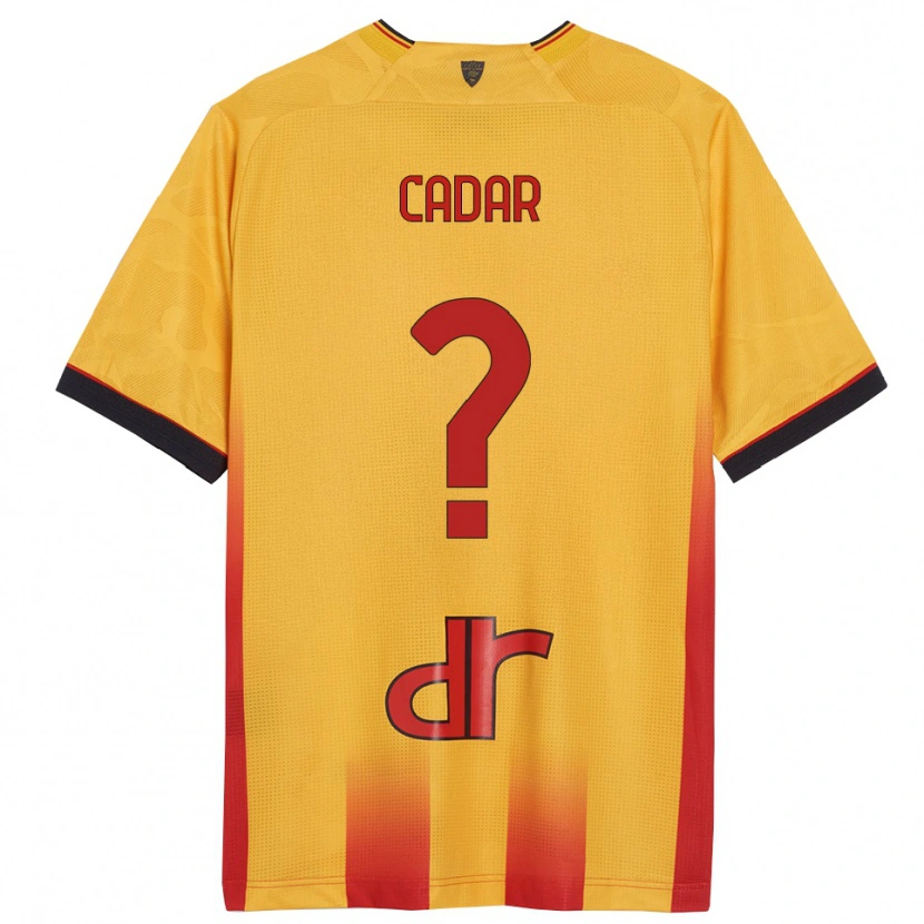 Danxen Heren Edgar Cadar #0 Geel Oranje Thuisshirt Thuistenue 2025/26 T-Shirt