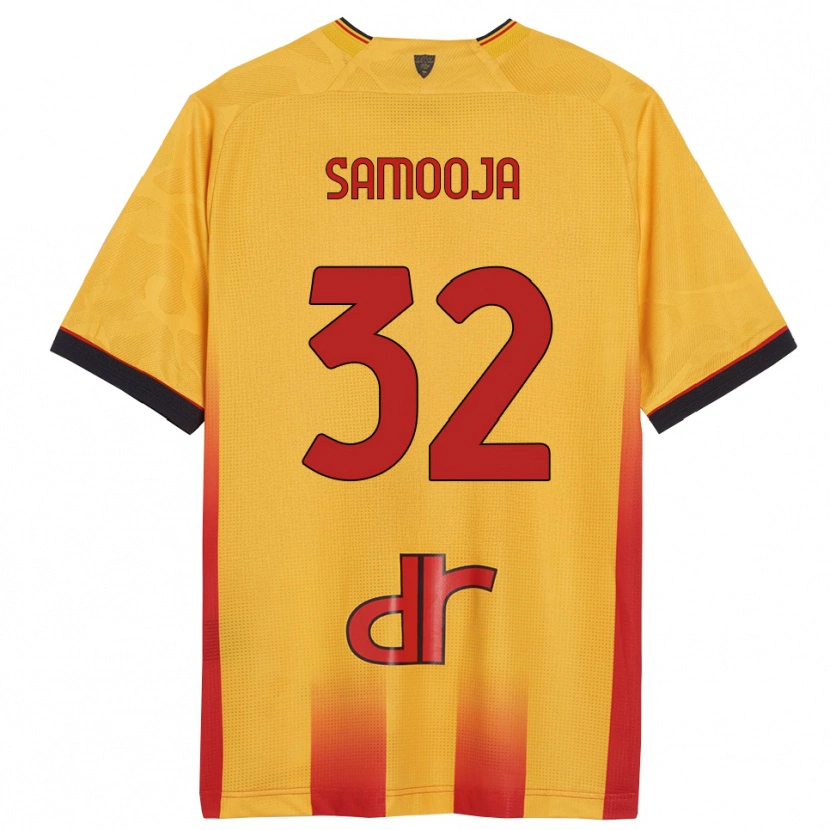 Danxen Heren Jasper Samooja #32 Geel Oranje Thuisshirt Thuistenue 2025/26 T-Shirt